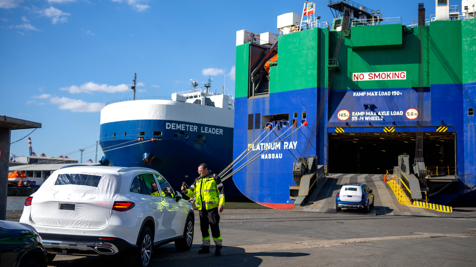 ABD'nin Otomobil İthalatına Getirdiği %25'lik Gümrük Vergisinin Bremen Ekonomisine Etkileri, ©  Sina Schuldt/dpa