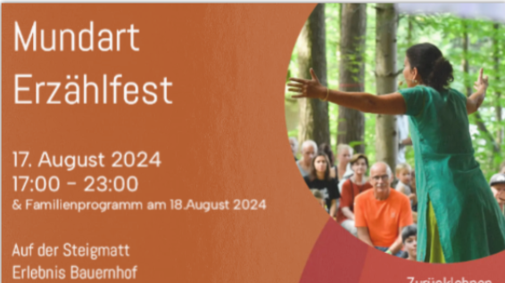 Mundart Erzählfest, © ZVG