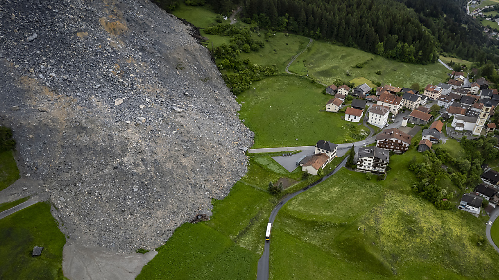 Bund und Kanton berappen die Umsiedlung von Brienz GR zu 90 Prozent, © Keystone(Archiv)