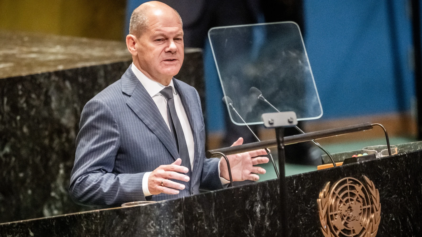 Başbakan Scholz 'BM Geleceğin Zirvesi’nde' Küresel İş Birliği Çağrısı Yaptı, © dpa Başbakan Scholz 'BM Geleceğin Zirvesi’nde' Küresel İş Birliği Çağrısı Yaptı, © dpa