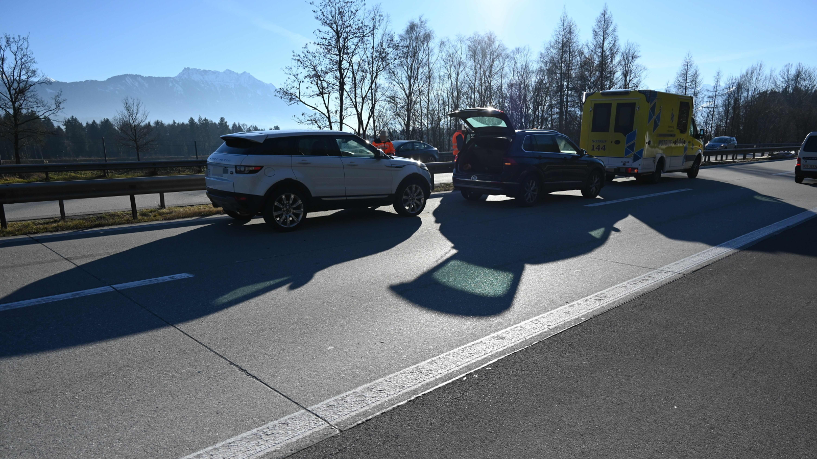 Auffahrkollision auf Autobahn bei Rüthi, © Kantonspolizei St. Gallen