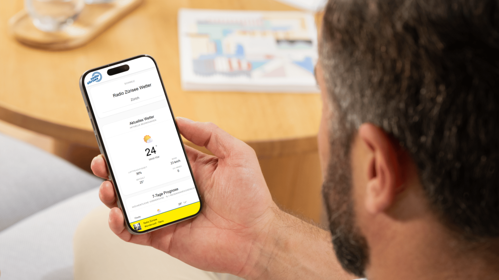 Neu: Das Wetter für deine Region – auf einen Blick., © Radio Zürisee