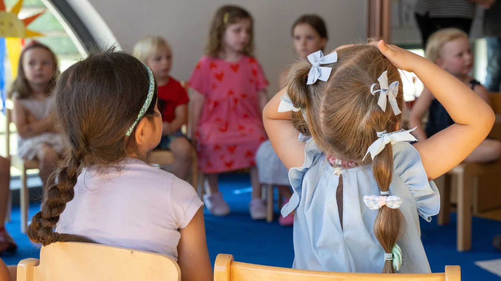 Sembol foto: Bir ana okulunda dil dersi. , © dpa Sembol foto: Bir ana okulunda dil dersi. , © dpa