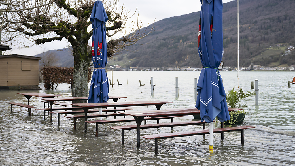 Wasserpegel im Dezember so hoch wie noch nie, © Keystone/SDA