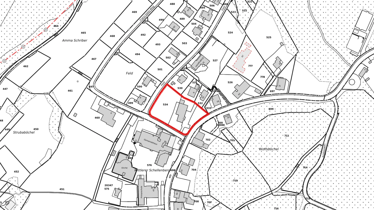 Schellenberg schnappt sich Filetstück im Zentrum, © Geodatenportal Liechtenstein Schellenberg schnappt sich Filetstück im Zentrum, © Geodatenportal Liechtenstein