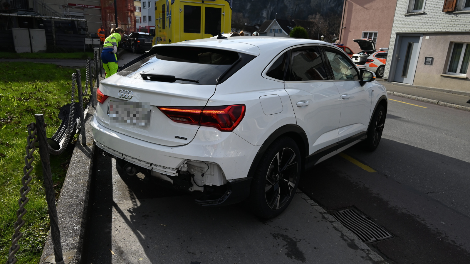 Unfall zwischen zwei Autos in Oberriet, © Kantonspolizei St. Gallen