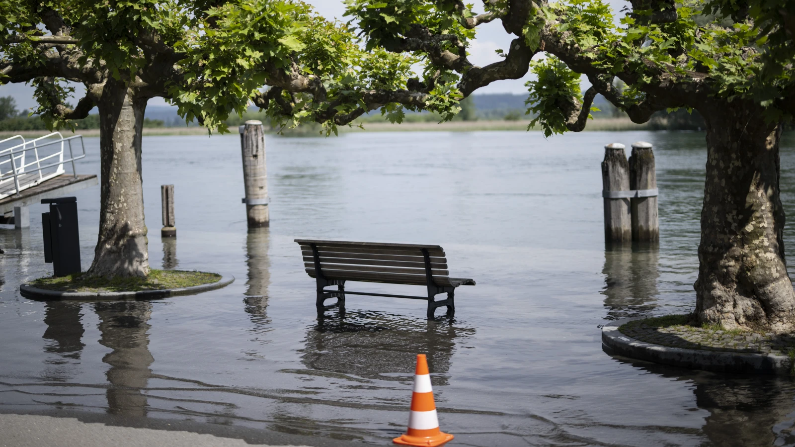 Wasserpegel am Bodensee steigt langsamer, © Keystone-SDA Wasserpegel am Bodensee steigt langsamer, © Keystone-SDA