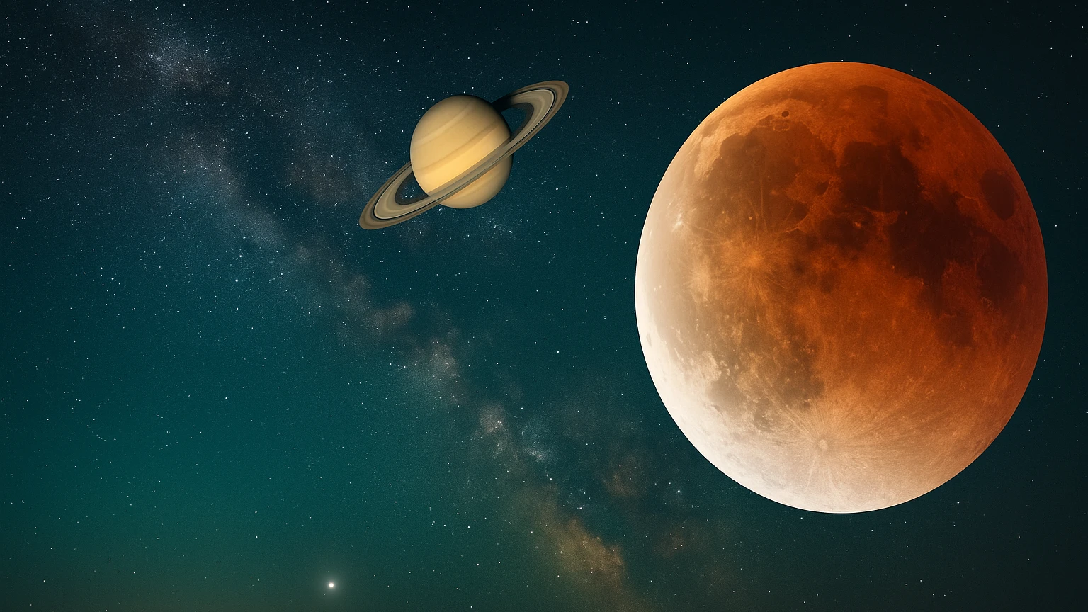 Eylül’de Gökyüzü Şöleni: Kanlı Ay, Venüs’ün Saklanışı ve Daha Fazlası, © Görsel yapay zeka ile oluşturulmuştur. Eylül’de Gökyüzü Şöleni: Kanlı Ay, Venüs’ün Saklanışı ve Daha Fazlası, © Görsel yapay zeka ile oluşturulmuştur.