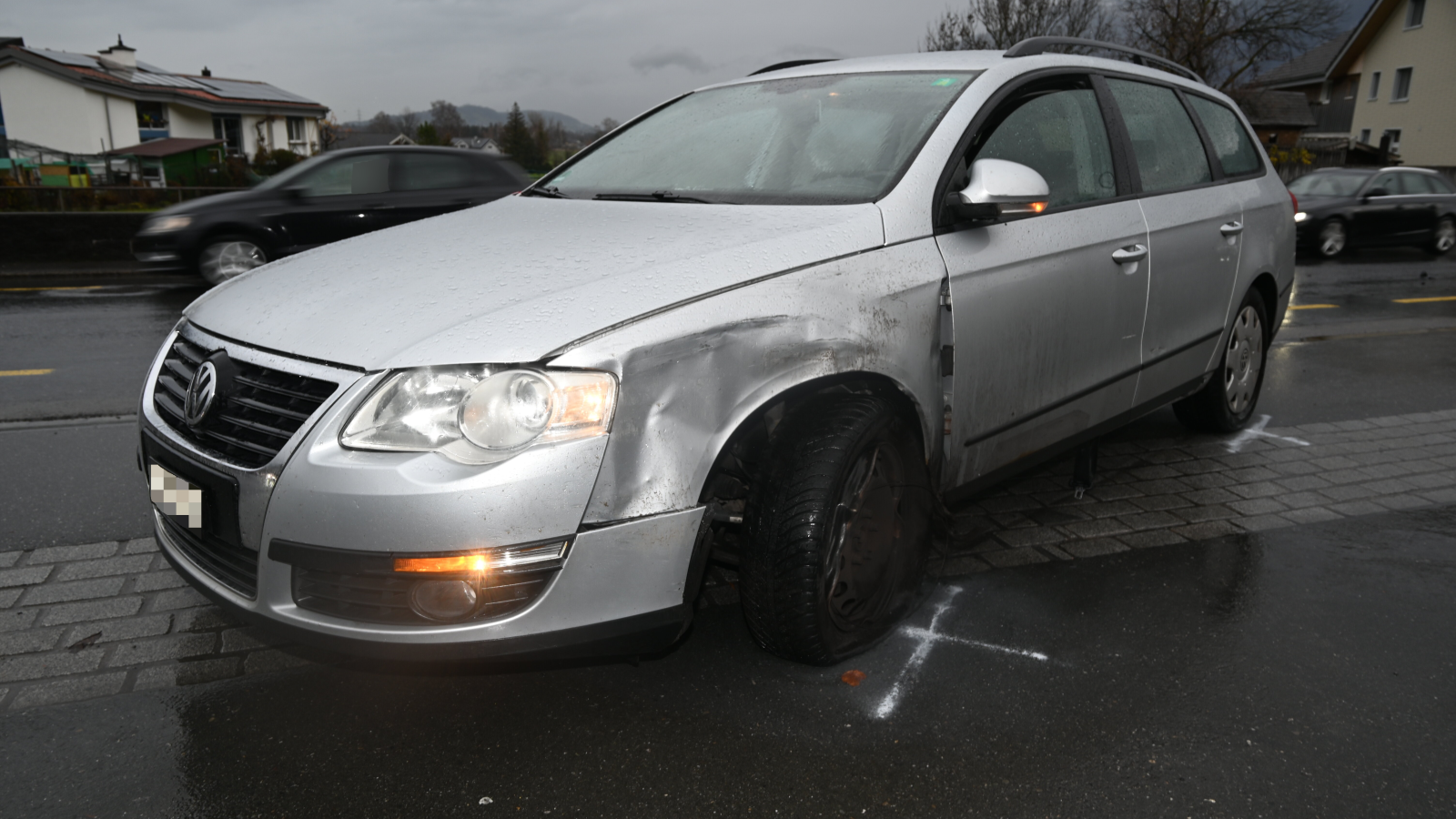 Unfall im Werdenberg zwischen Grabs und Buchs, © Kantonspolizei St. Gallen
