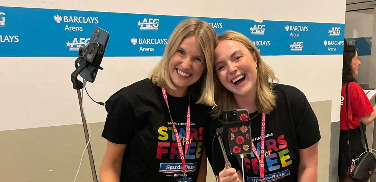 Social Media Team bei Stars For Free 2024, © Radio Hamburg