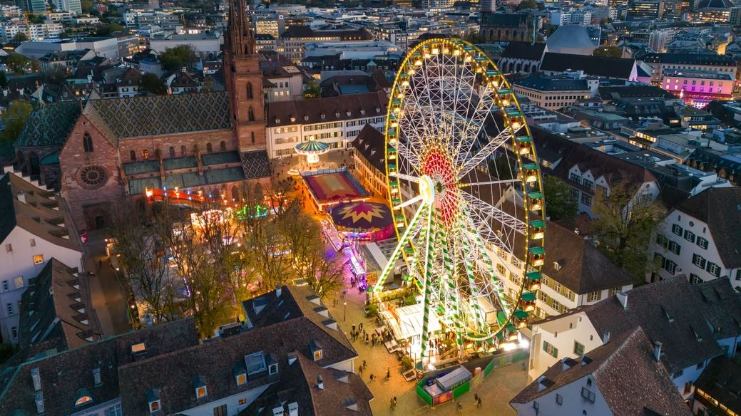 Drohnenaufnahme Münsterplatz, © Aussenbeziehungen und Standortmarketing, Foto: Raphael Alù
