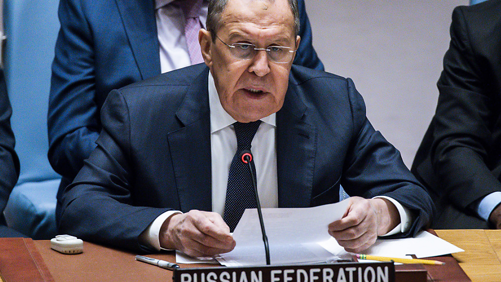 Cassis trifft Lawrow vor Sitzung des Uno-Sicheheitsrats, © Keystone/SDA