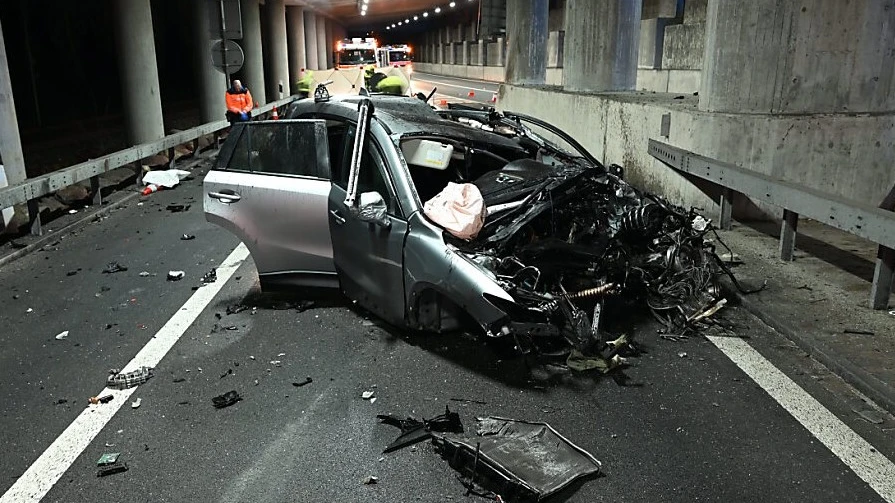 Tödlicher Selbstunfall in Murg , © Kantonspolizei St. Gallen Tödlicher Selbstunfall in Murg , © Kantonspolizei St. Gallen