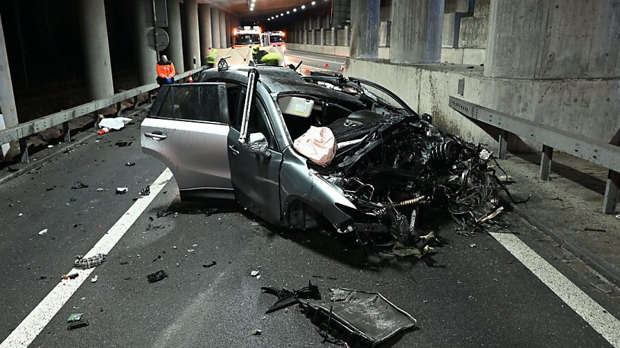 Tödlicher Selbstunfall in Murg , © Kantonspolizei St. Gallen