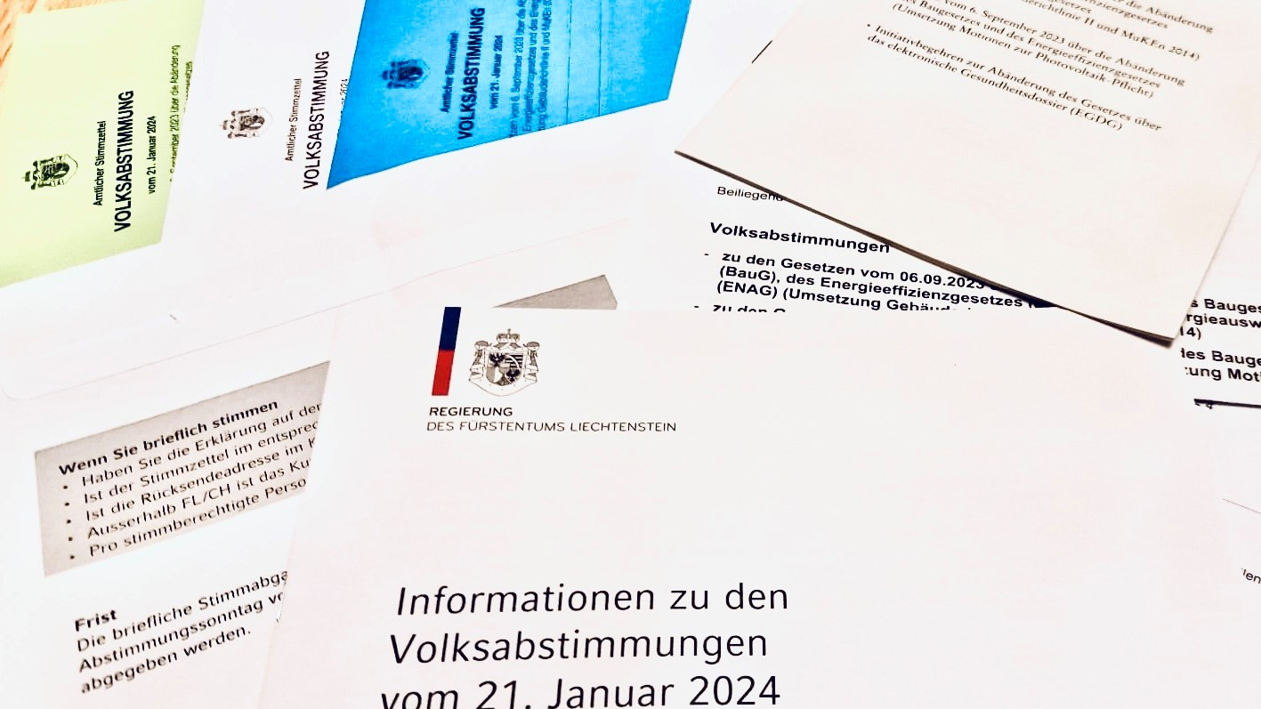 Abstimmung unterlagen Briefwahl , © Radio Liechtenstein