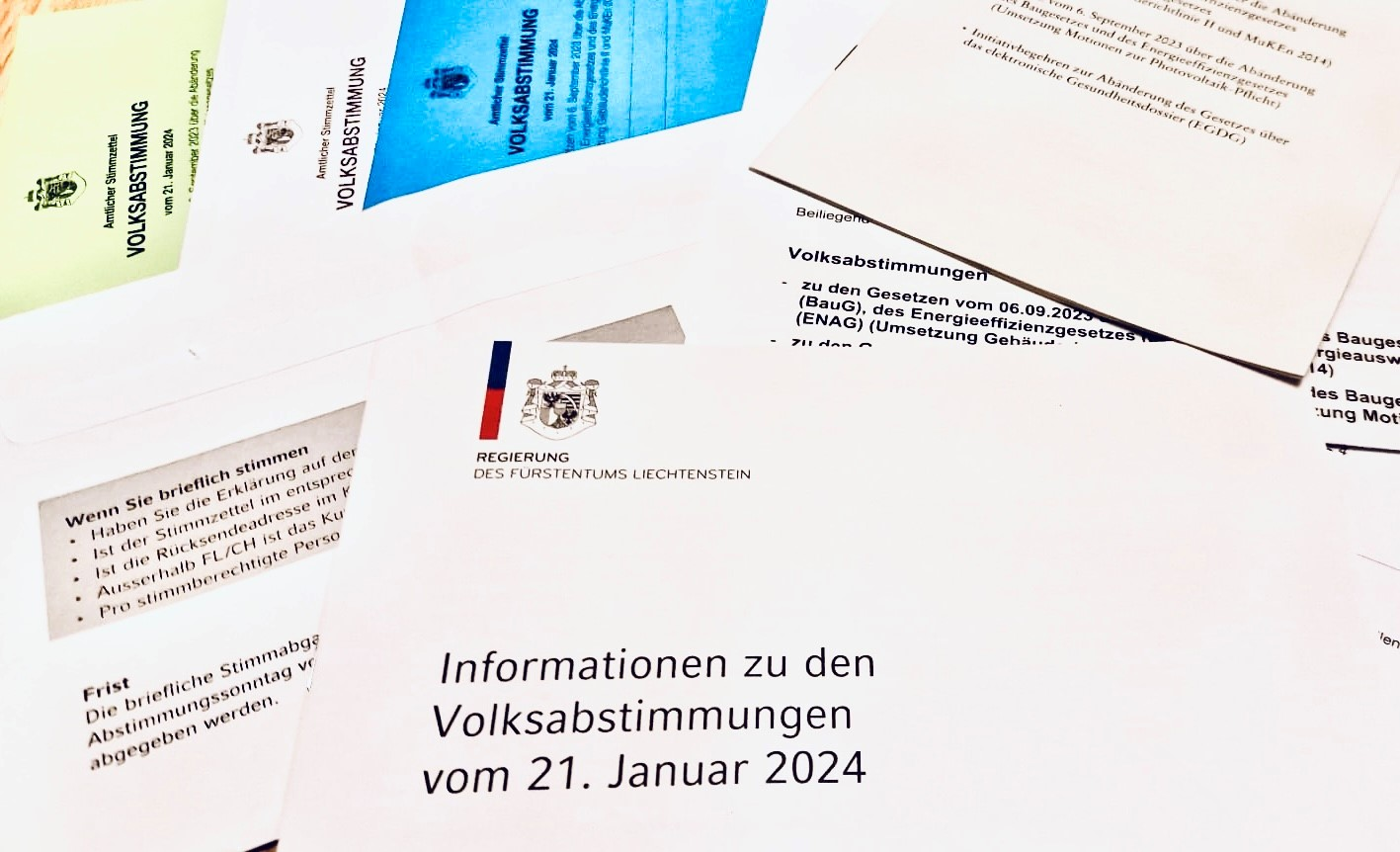 Abstimmung unterlagen Briefwahl , © Radio Liechtenstein
