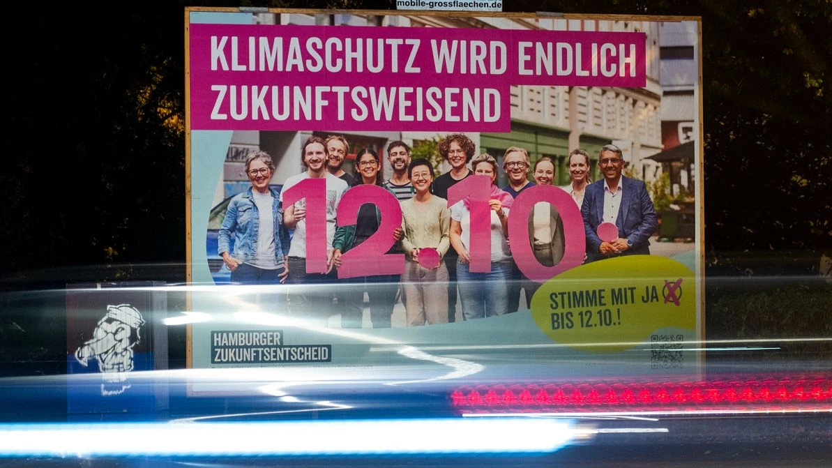 Hamburglular daha sıkı iklim hedeflerine ‘evet’ dedi!, © Daniel Bockwoldt/dpa Hamburglular daha sıkı iklim hedeflerine ‘evet’ dedi!, © Daniel Bockwoldt/dpa