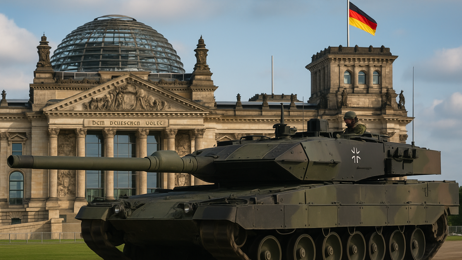 Almanya Silahlanıyor – Sosyal Harcamalarda Kesinti Tehlikesi, © Görsel, yapay zeka tarafından oluşturulmuştur.