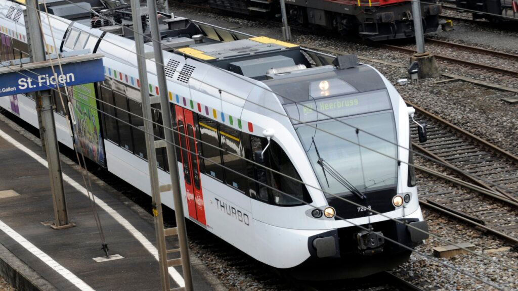 Gleis zwischen St. Gallen St. Fiden und Goldach verschüttet, © Keystone/SDA