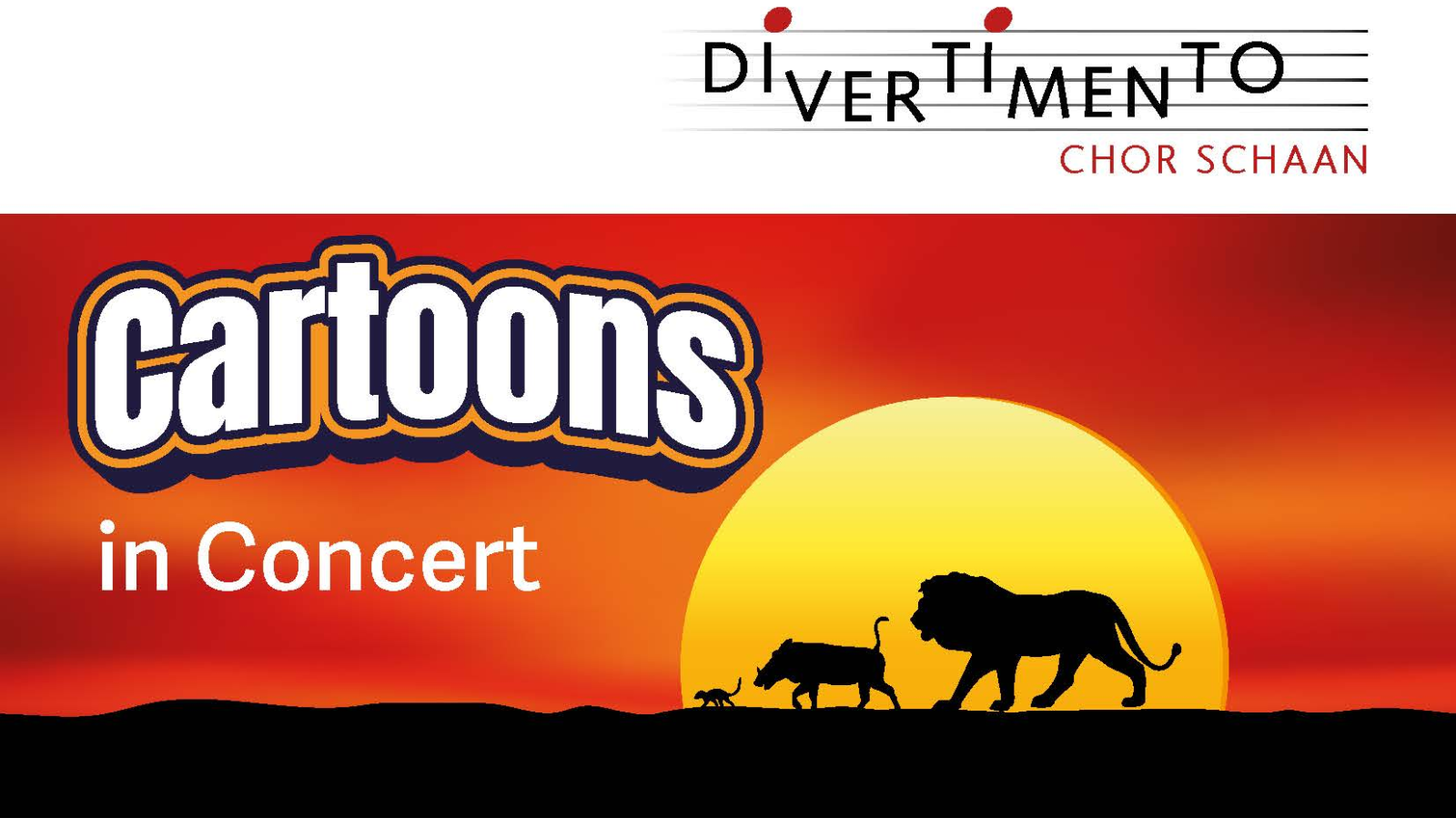 Divertimento Chor Konzert Cartoons in Concert, © LRF