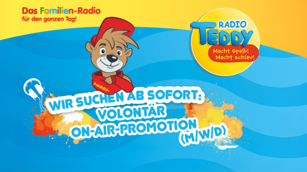 Radio TEDDY - Volontär On-Air-Promotion (M/W/D)