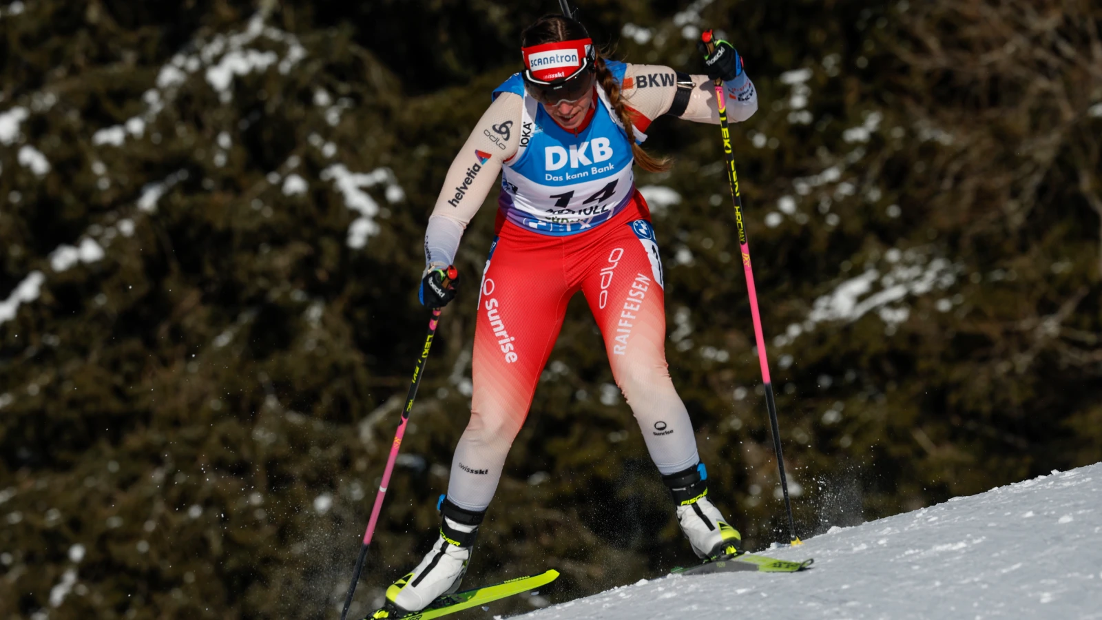 Erster Weltcupsieg für Lena Häcki-Gross, © Bild: Keystone Erster Weltcupsieg für Lena Häcki-Gross, © Bild: Keystone