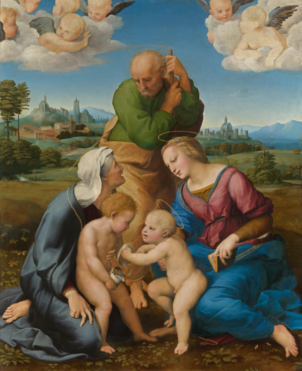 © Die Heilige Familie aus dem Hause Canigiani, um 1505/1506. Alte Pinakothek, München