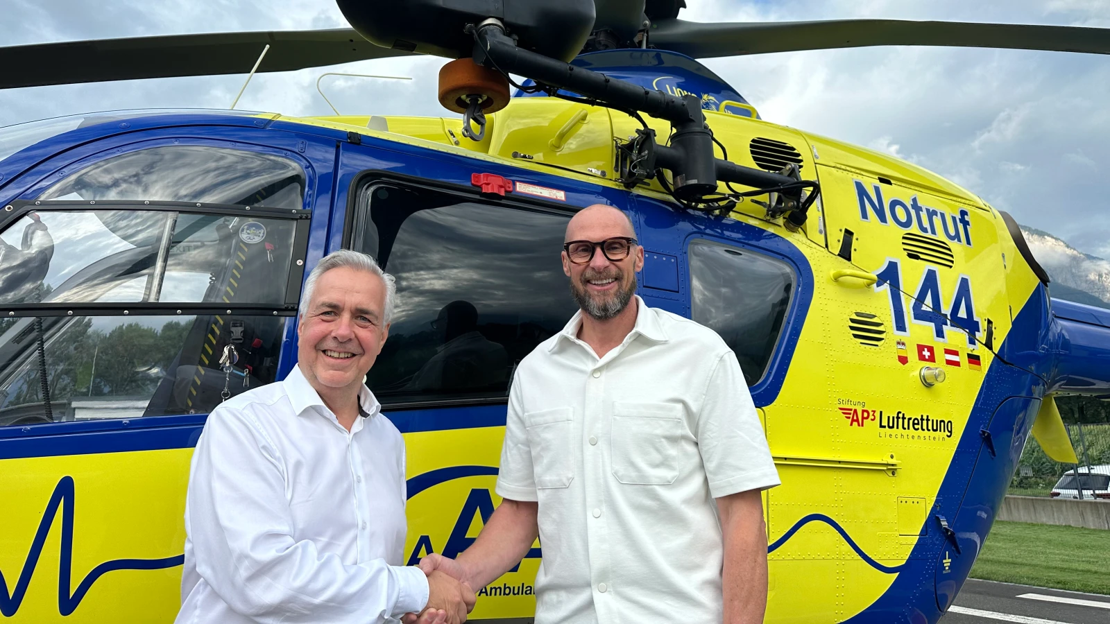 Marco Büchel ist neuer Botschafter der AP3 Luftrettung, © Stiftung AP3 Luftrettung Liechtenstein Marco Büchel ist neuer Botschafter der AP3 Luftrettung, © Stiftung AP3 Luftrettung Liechtenstein