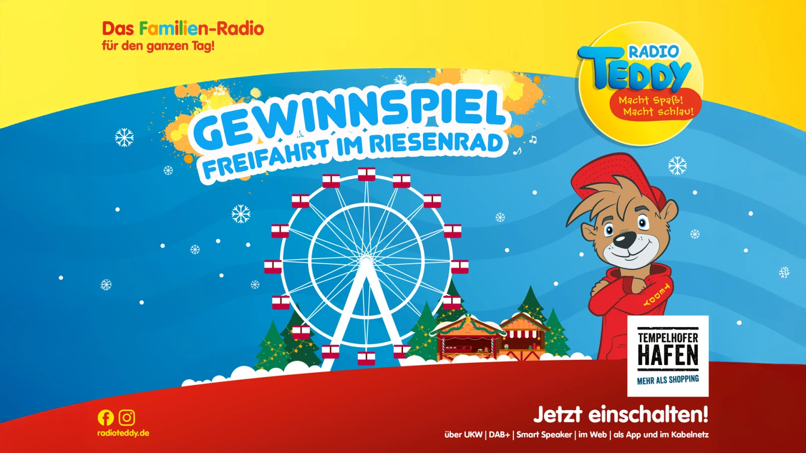 Gewinnt eure Familien-Freifahrt mit dem Riesenrad Gewinnt eure Familien-Freifahrt mit dem Riesenrad