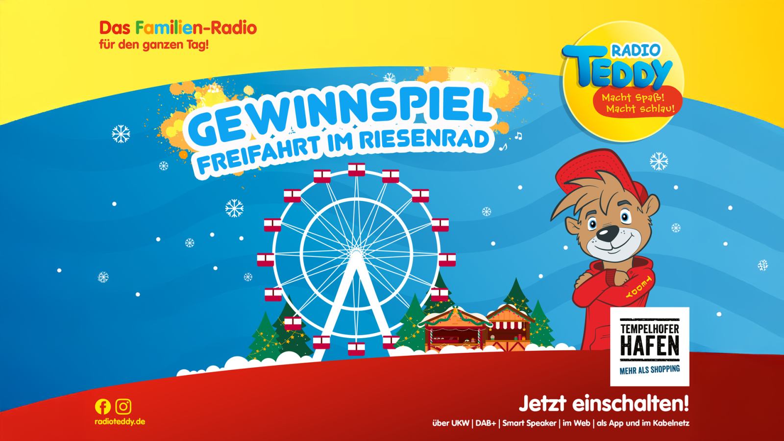 Gewinnt eure Familien-Freifahrt mit dem Riesenrad