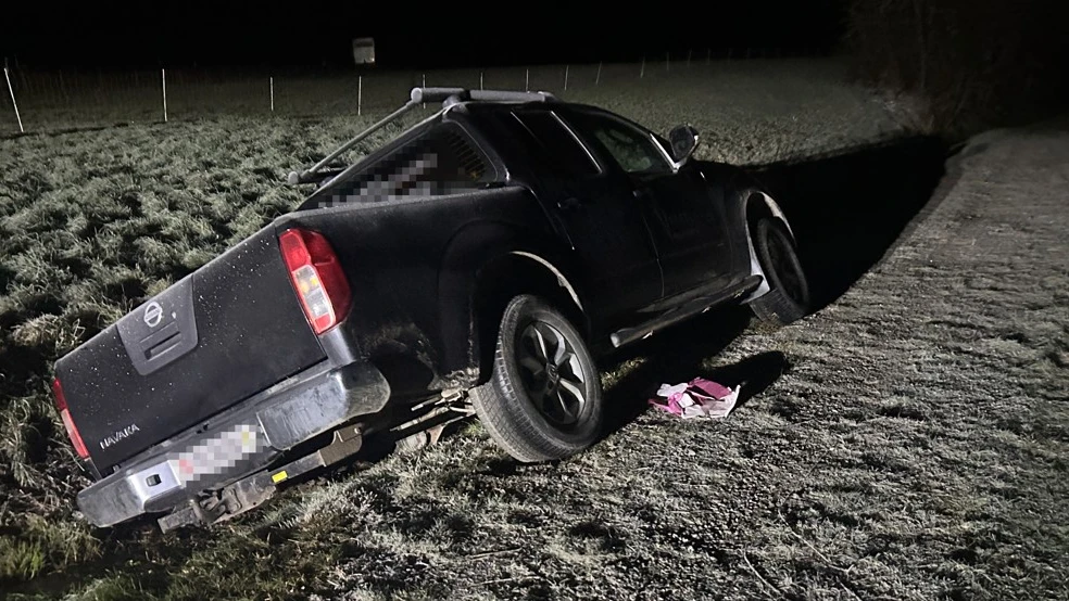 Mutmasslicher Autodieb verunfallt, © Kantonspolizei Thurgau Mutmasslicher Autodieb verunfallt, © Kantonspolizei Thurgau