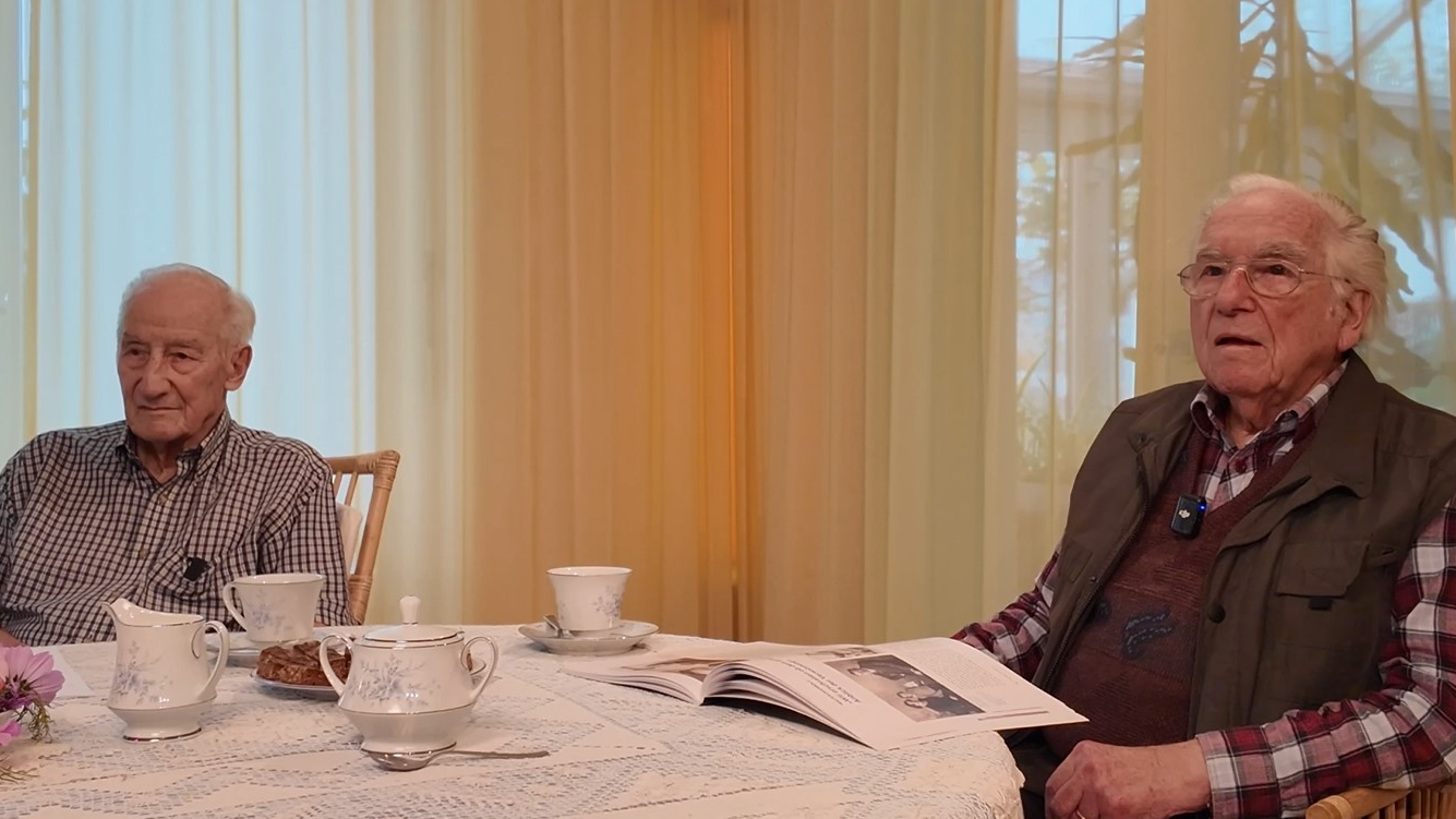 Hans Schlatter und Walter Oderbolz, © Dokumentarfilm Hansueli Holzer