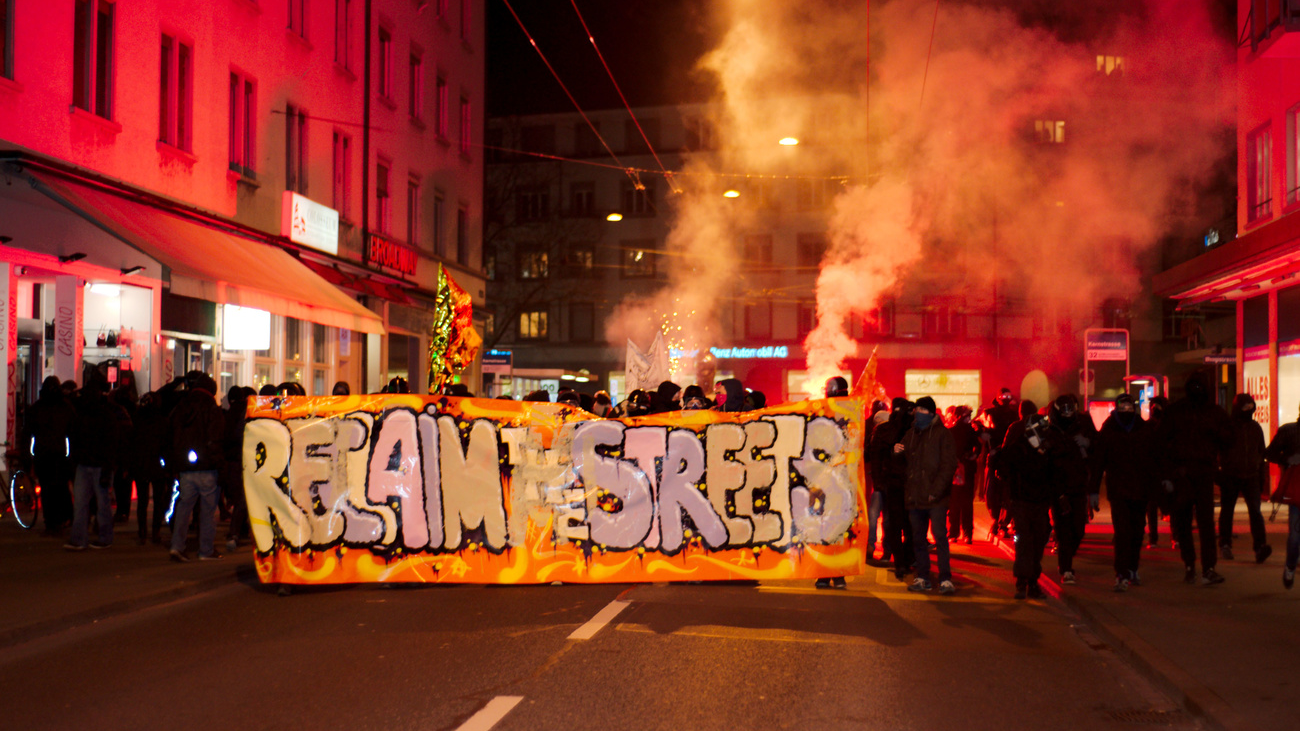 Chaoten Krawall Randale Vandalismus Kantonsrat Zürich, © Keystone-SDA