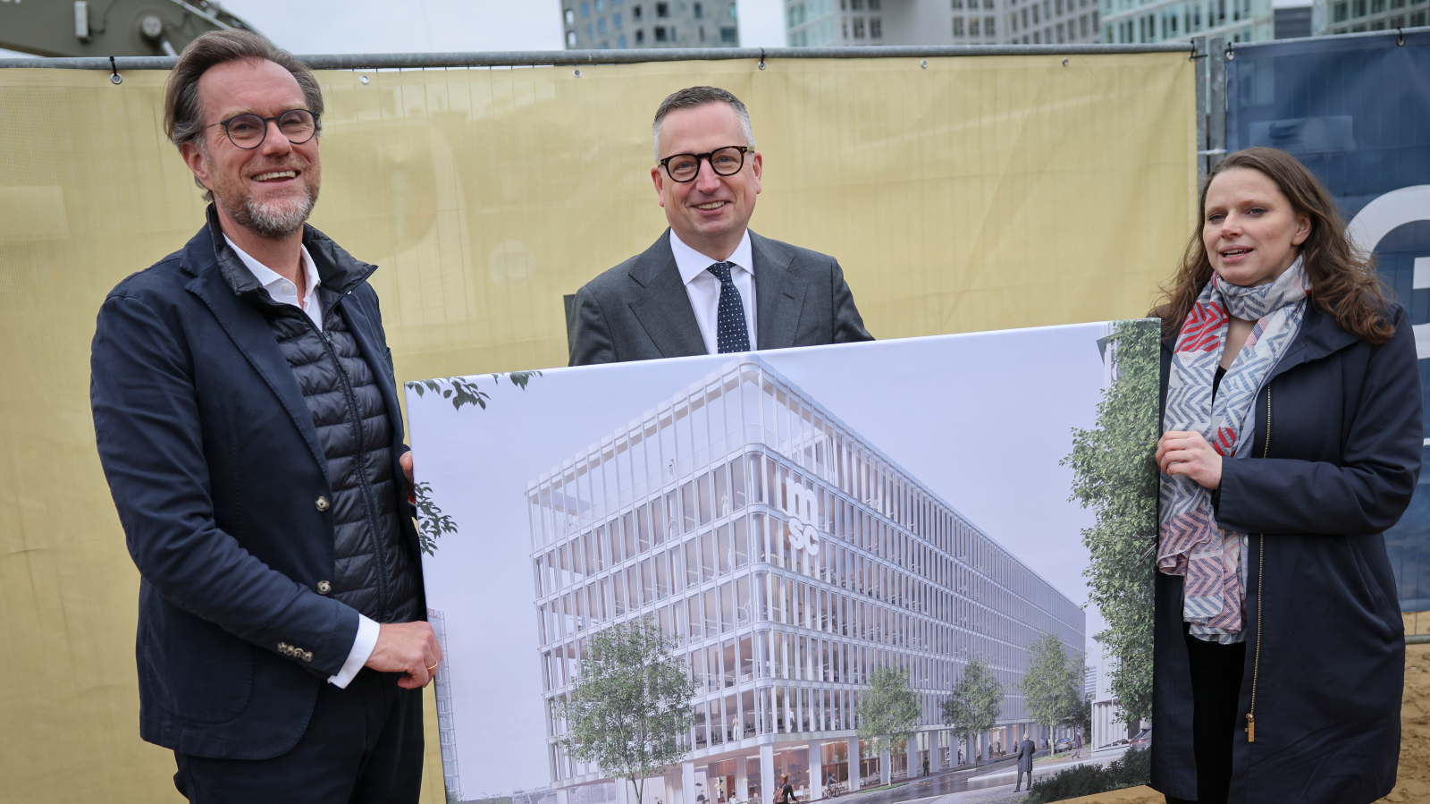 Hamburg Hafencity’de MSC Genel Merkezi İçin İlk Kazma Vuruldu, © Christian Charisius/dpa