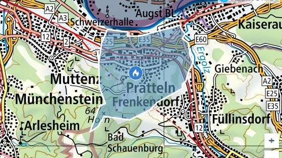 Lastwagenbrand in Pratteln, © alert.swiss Lastwagenbrand in Pratteln, © alert.swiss