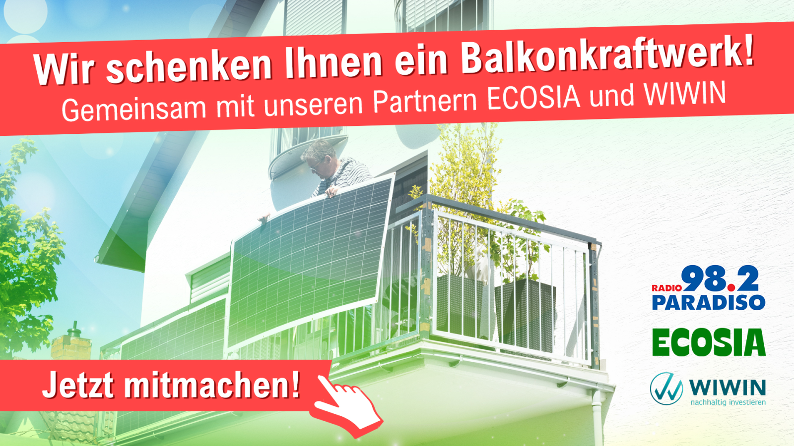 Wir schenken Ihnen ein Balkonkraftwerk!