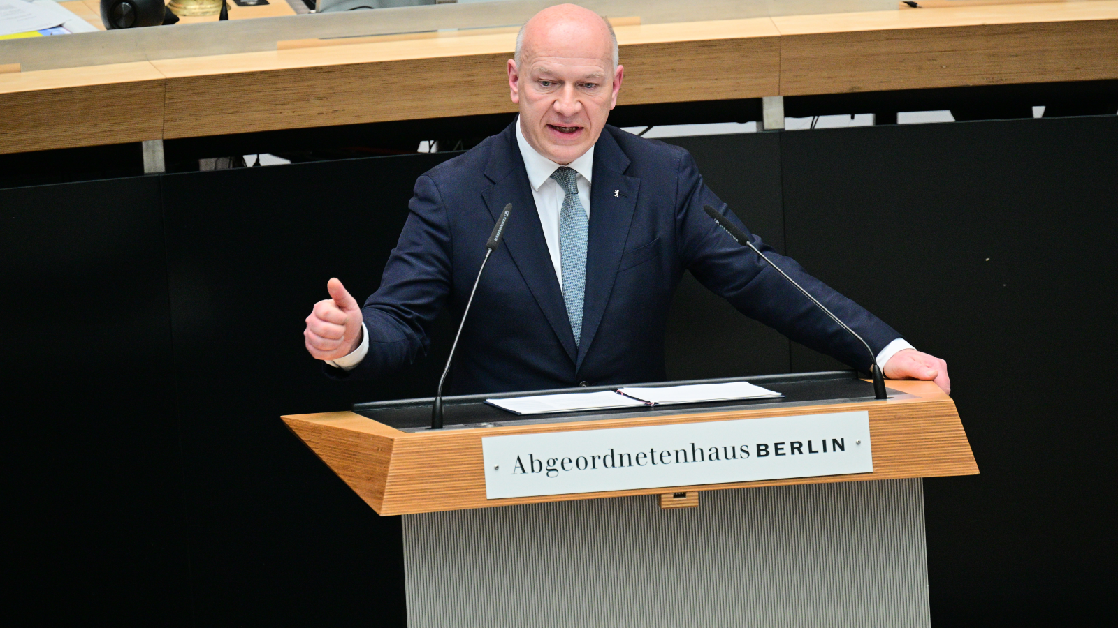  Berlin Eyalet Başbakanı Wegner: AfD Desteğiyle Gelen Yasaya Bundesrat’ta Onay Yok!, © dpa