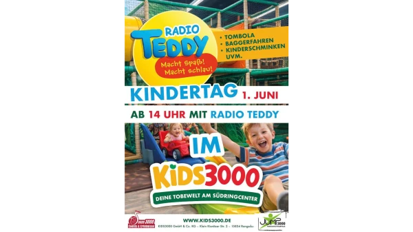 Radio TEDDY vor Ort beim Kindertag im Kids 3000 Radio TEDDY vor Ort beim Kindertag im Kids 3000