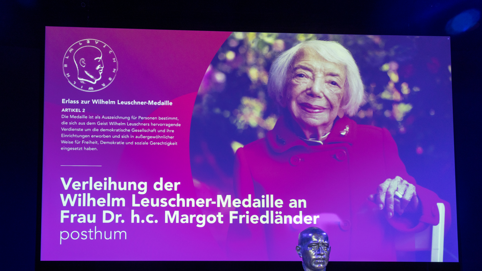 Margot Friedländer’ En Yüksek Eyalet Nişanı ile Anılıyor, © Helmut Fricke/dpa