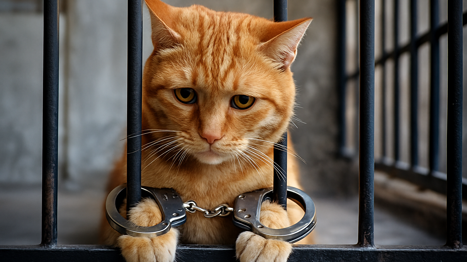 Fransa’da Kediye Ev Hapsi: 90 Sayfalık Suç Dosyası, © KI