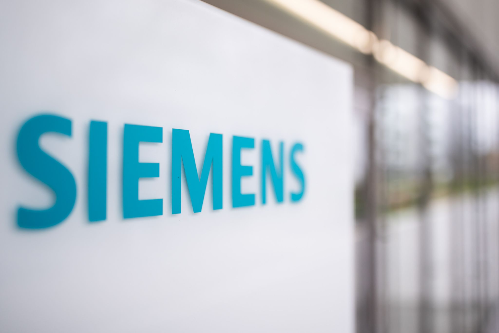 Das Logo von Siemens.