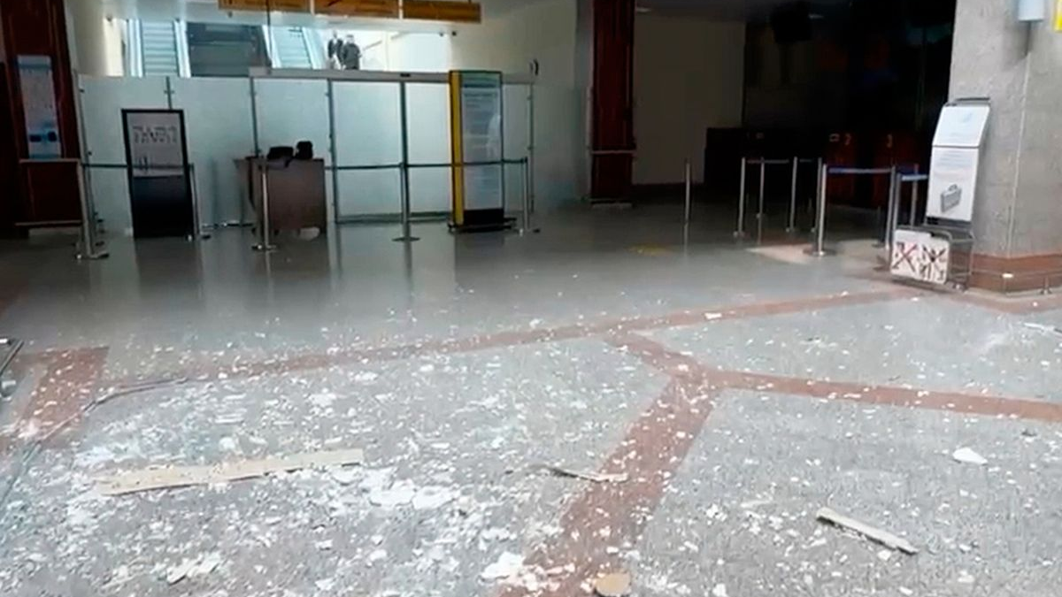 Nahçıvan Havalimanı’na İHA saldırısı!, © Uncredited/AP/dpa