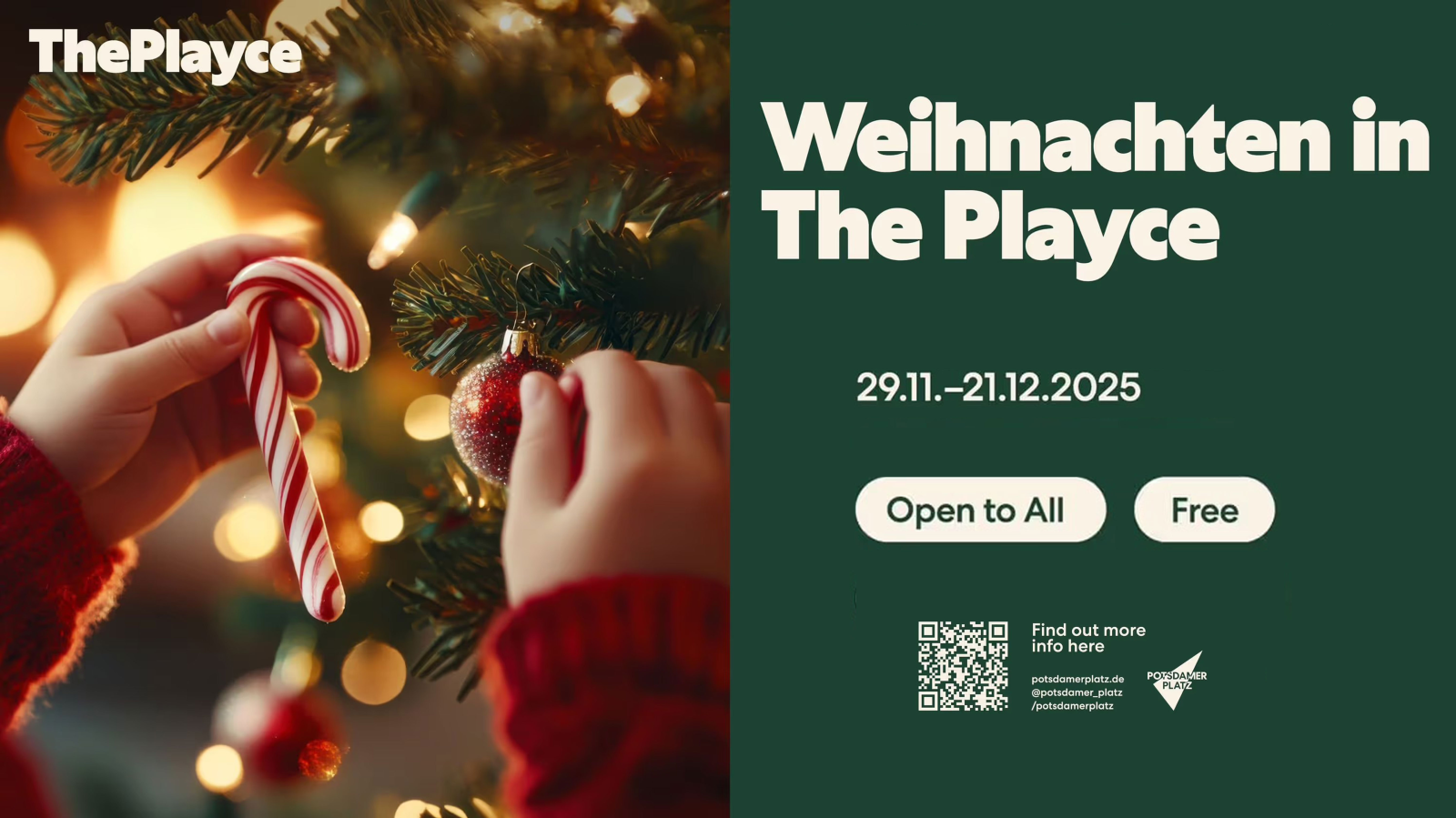 Weihnachten im THE PLAYCE am Potsdamer Platz