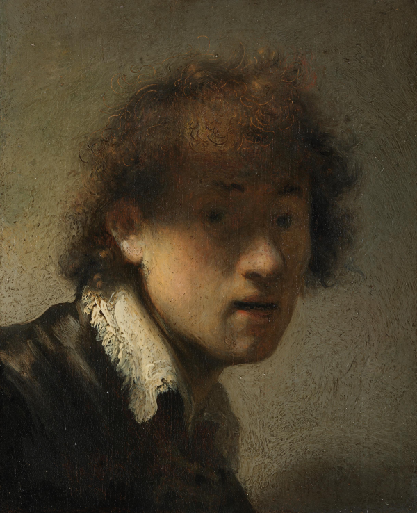 © Rembrandt, Jugendliches Selbstbildnis, 1629. Alte Pinakothek, München