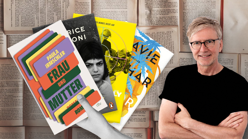 © 'Alles immer wegen damals' (dtv), 'Malnata' (Penguin), 'Lockvogel' (Kein & Aber), 'Maror' (Suhrkamp) | Collage: egoFM