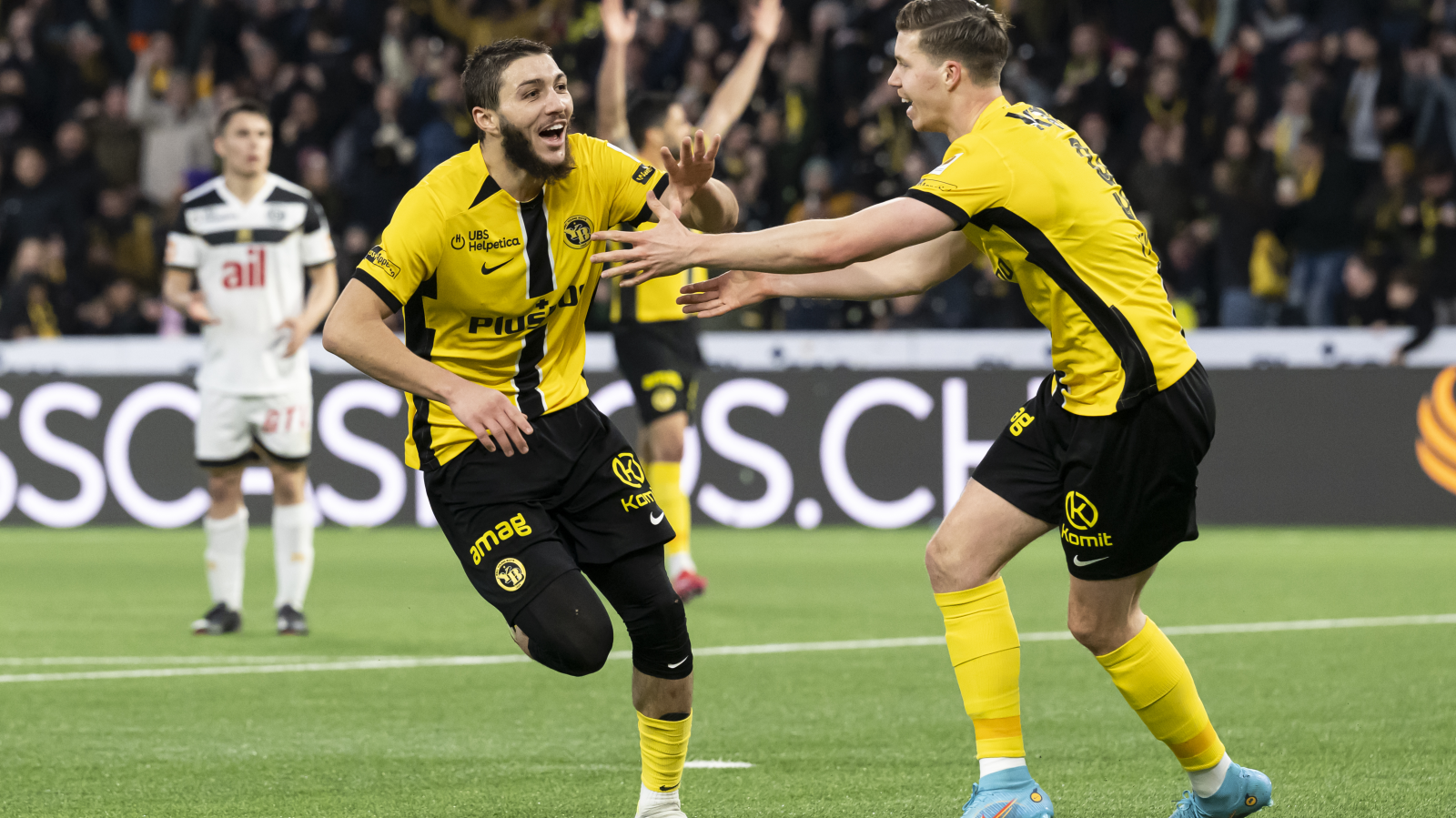 YB siegt gegen Lugano , © KEYSTONE ANTHONY ANEX