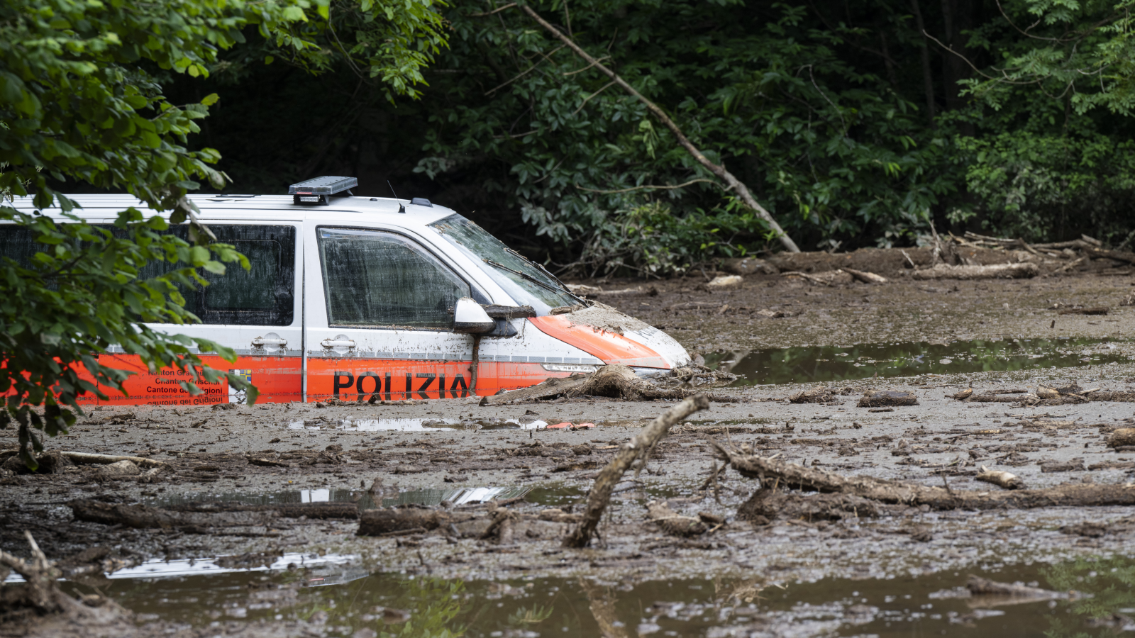 Unwetter-Gefahr im Misox unzureichend, © Keystone / TI-Press / Alessandro Crinari