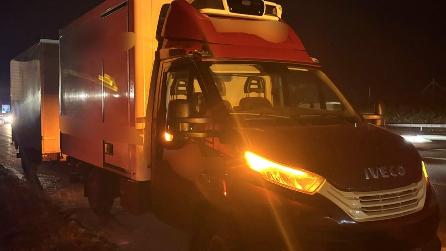Brennender Lieferwagen in Gossau, © Kantonspolizei St. Gallen