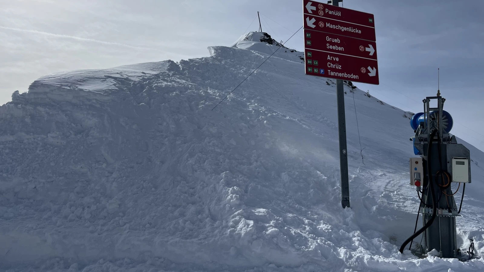Wächtenabbruch am Flumserberg, © Kapo SG Wächtenabbruch am Flumserberg, © Kapo SG