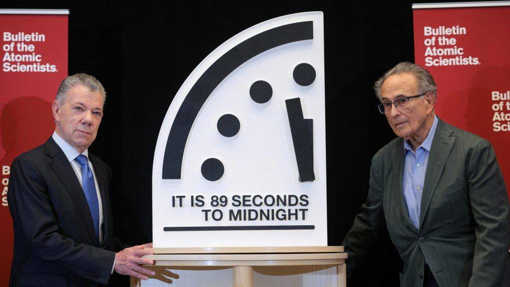 89 Sekunden bis zum Weltuntergang, © Keystone / AFP / SDA